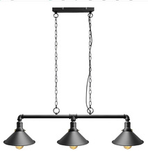 北美復古工業風鐵藝吊燈餐廳咖啡廳創意水管吊燈吧台商業燈具