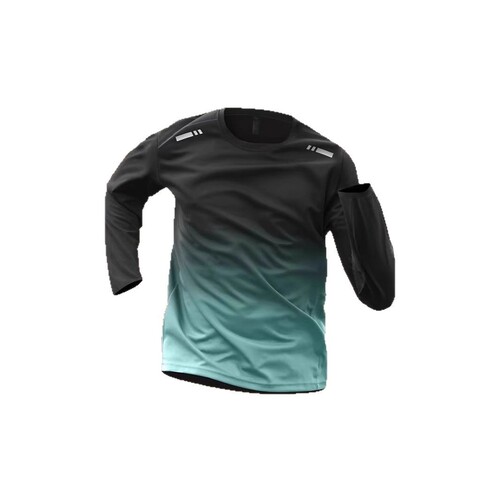 Mesh Ice Silk Long-Sleeve Men's Autumn Sports Casual Training Quick-Dry Exercise Top Outdoor Sun Protection Running T-Shirt