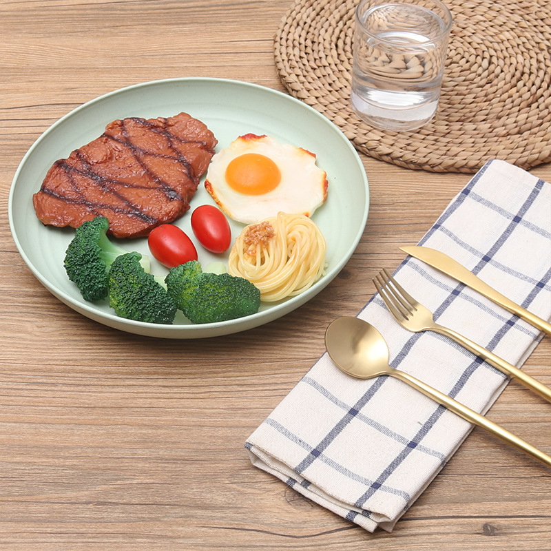 Trigo paja 23 plato 25 placa multi-especificación hogar plástico disco grande fruta comida rápida snack Placa de hueso