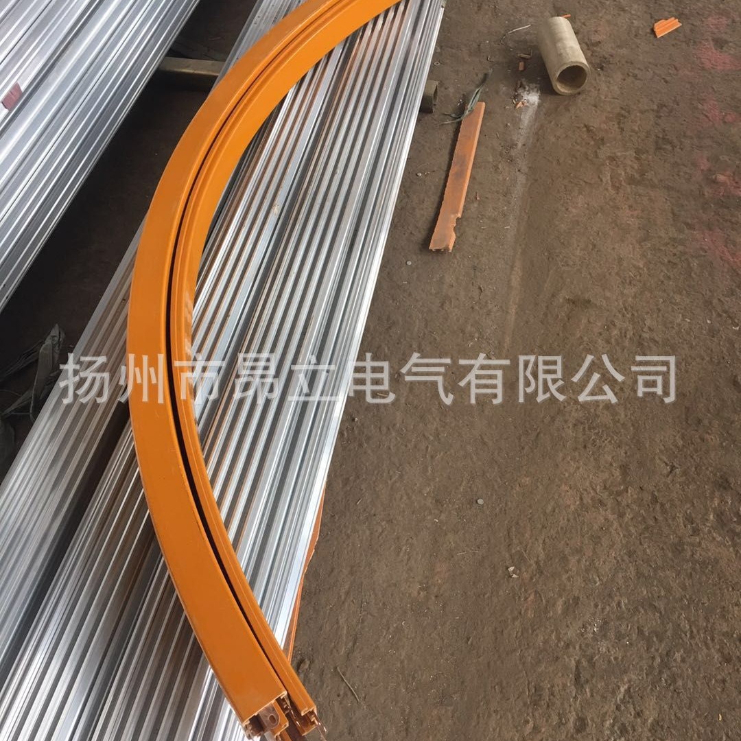 弯弧安全滑触线DHG-4-10/50A 电动葫芦圆弧滑线集电器JDR4-16/40