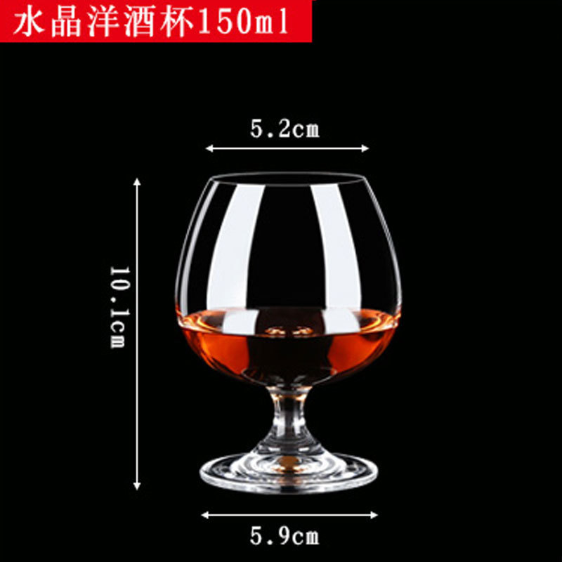 Vaso de cristal de brandy de alta gama lujoso ligero de alto grado de vidrio conjunto de tazas de vino domésticas de alta calidad de tazas de vino tinto de pies cortos
