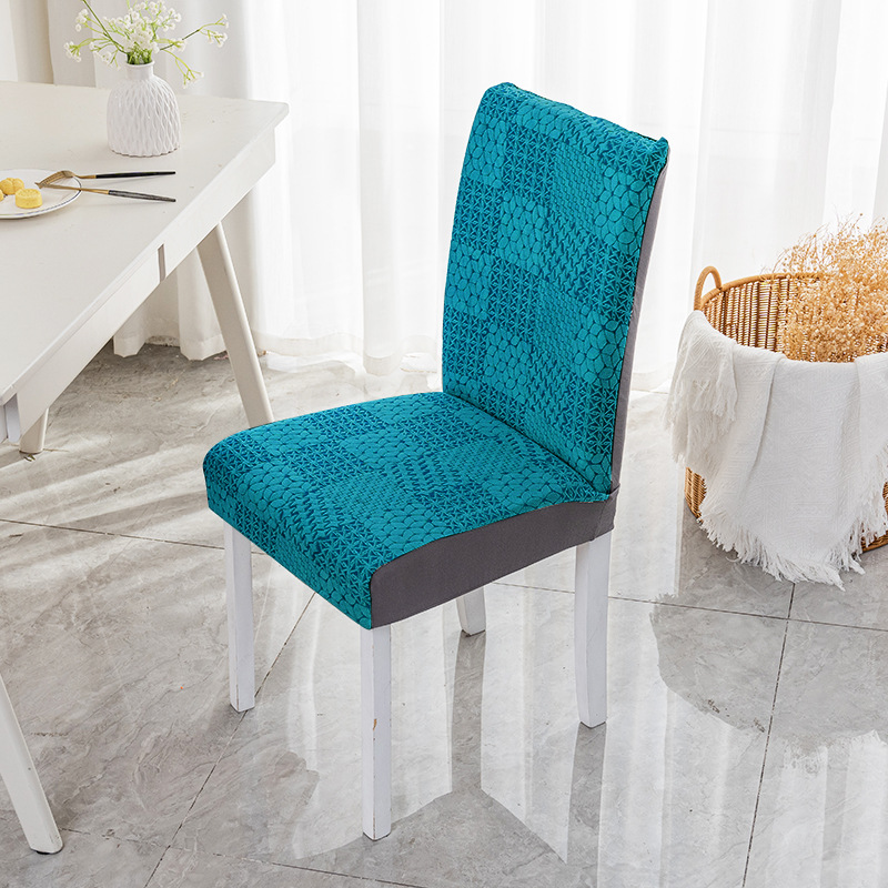 Four Seasons cubierta de silla de mesa de comedor elástica universal cubierta de silla todo incluido resistente al desgaste hogar Luz de lujo restaurante palillos cubierta