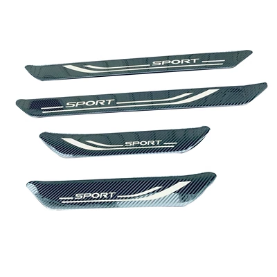 Other Automotive Exterior Supplies: Exterior Door Sill Strips, Car - outer-sill-bar-sport-logo-carbon-fiber-pattern