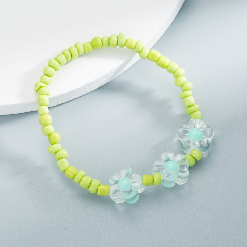 Bracelet Coréen De Fleurs En Perles display picture 5