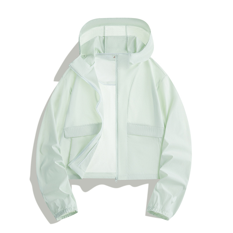 New Summer Lightweight Sun Protection Clothing for Women Upf50+ Anti-Ultraviolet Outdoor Ventilated Sun Protection Clothing Elastic Wind Shell Clothing for Women