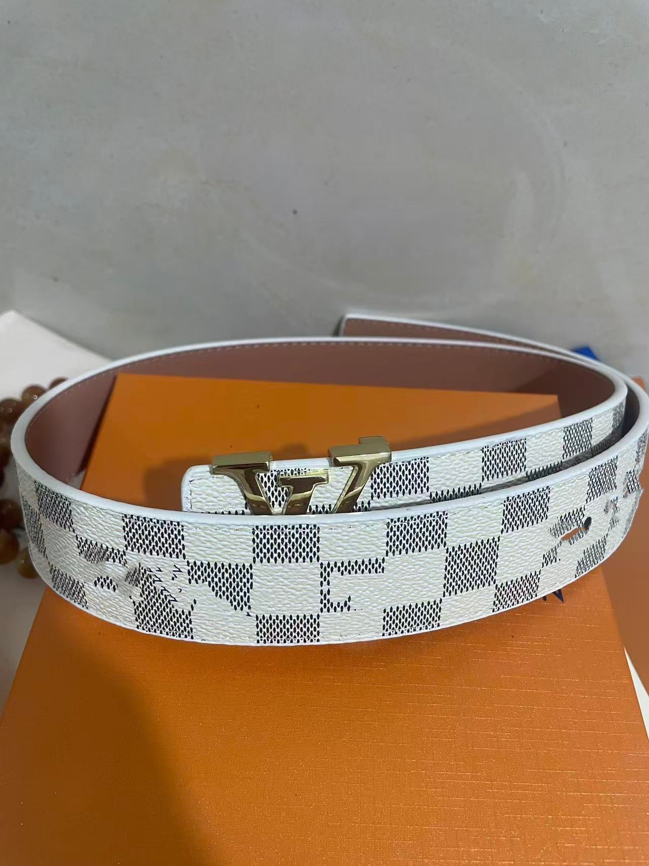 Cinturón para Hombre 4.0 cm de Piel de Vaca de Dos Capas con Hebilla Lisa para Uso Casual image 23