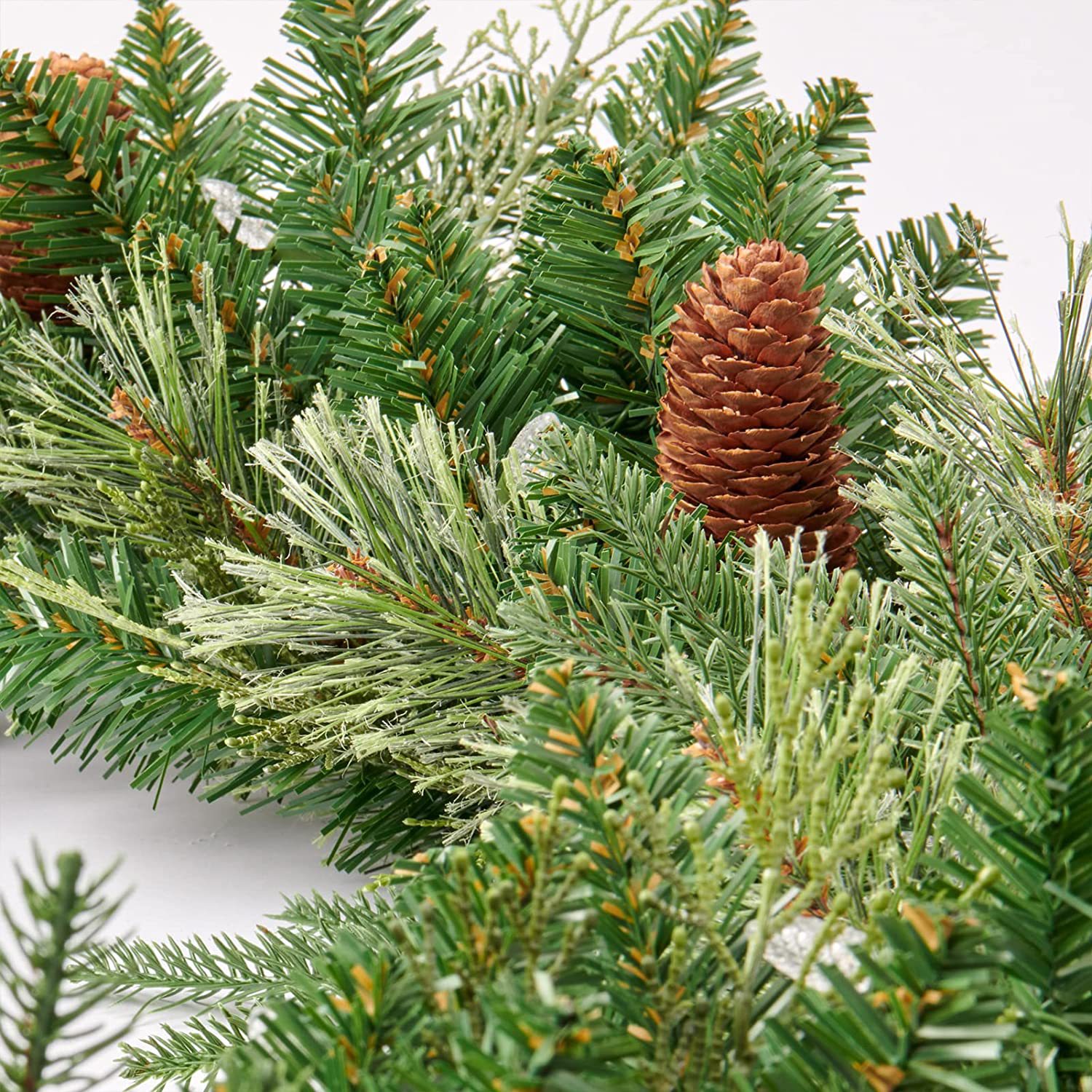 クリスマス赤果松果クリスマス藤条180cm/2.7メートル暗号化ランプ付きクリスマス装飾藤条門藤門飾り