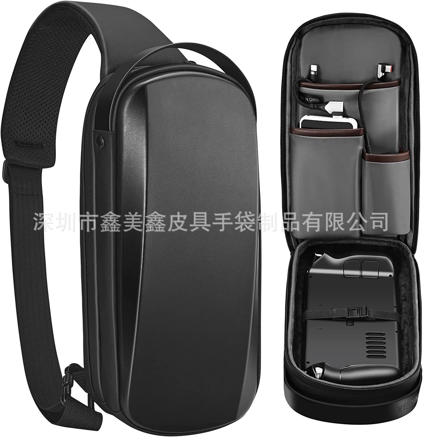 适用Steam Deck收纳包 游戏主机全套收纳盒硬壳eva便携胸包斜挎包