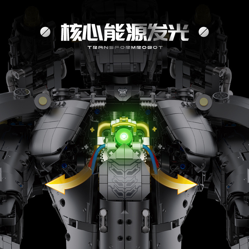 Gu Li 80501 galvanoplastia super-energía King Kong Gorilla Mech compatible con LEGO ensamblado bloques de construcción modelo de juguete