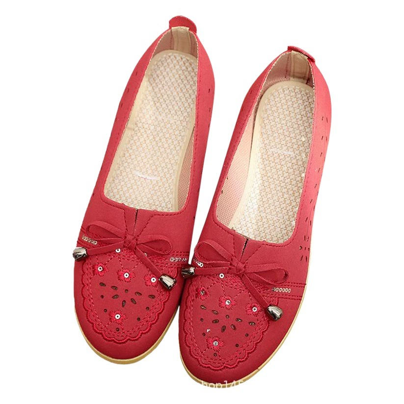 Трансграничная оптовая новая осенняя старая пекинская обувь из ткани женская обувь среднего и пожилого возраста мама обувь мягкая подошва нескользящая и износостойкая ленивая обувь