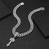 Golden line big metal sword, men's pendant hip-hop style with accessories, necklace, suitable for import, new collection