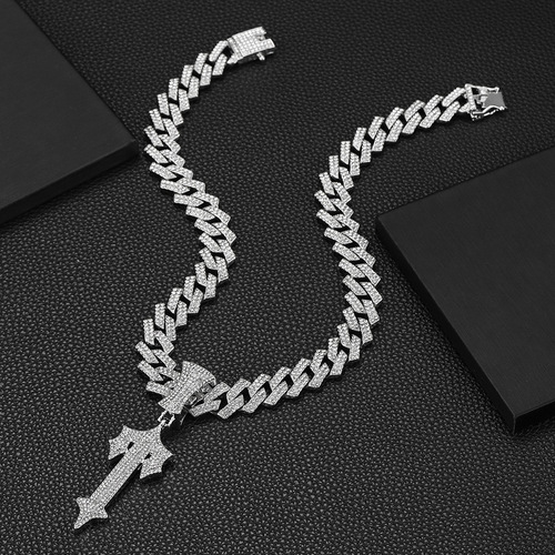 Cross-border new style golden line special large alloy sword pendant men's hip-hop pendant accessories Cuban necklace