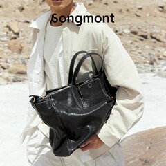 【原厂】真皮Songmont山下有松循迹系列见物旅行包植鞣牛皮公文包