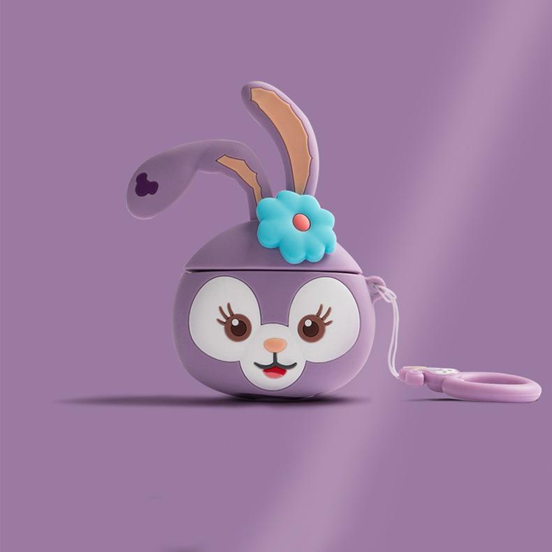 Airpods caso protector oso Apple Bluetooth auricular inalámbrico de dibujos animados lindo caja de silicona Shell aplicable