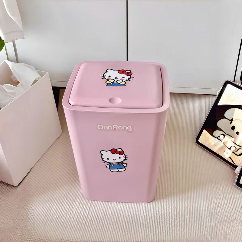 Highly Attractive Kitty Cat Trash Can, Dopamine-Boosting Press-Type Bedroom Waste Bin, Household Bathroom Flip-Top Trash Can Highly Attractive Kitty Cat Trash Can, Dopamine-Boosting Press-Type Bedroom Waste Bin, Household Bathroom Flip-Top Trash Can