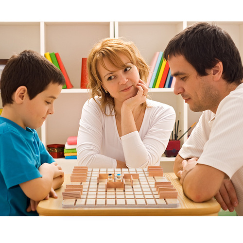 Wooden toys step-by-step chess children's adult educational board game primary school students parent-child interactive game two-person battle