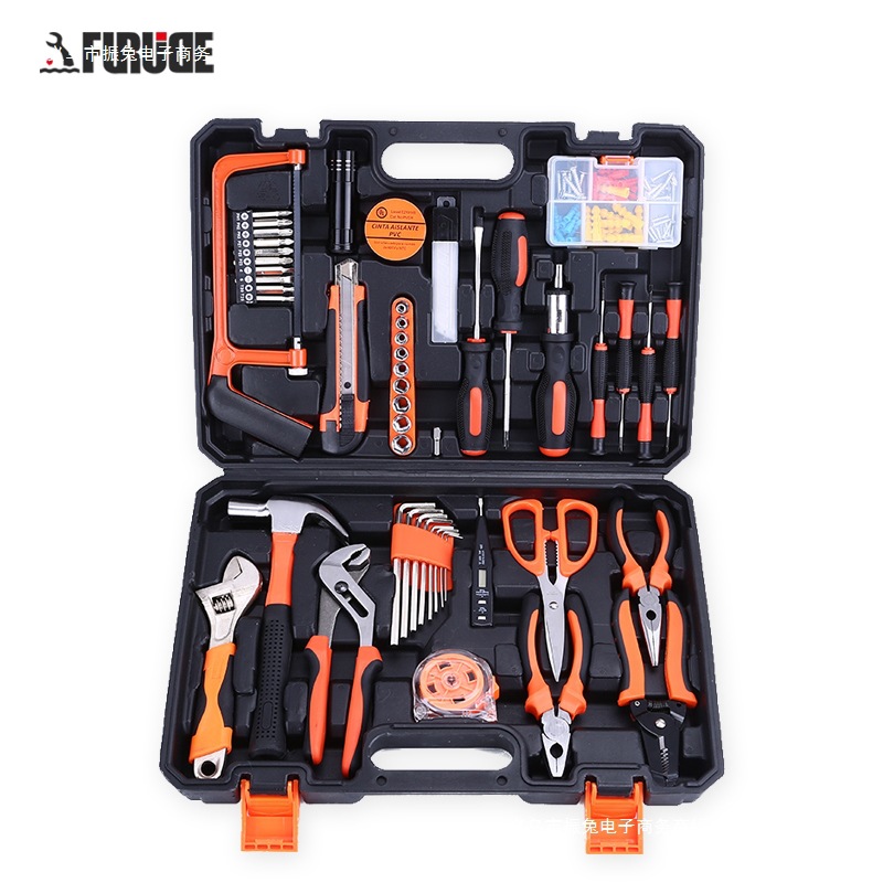电动维修木工家用五金手工具套装多功能工具箱电工福瑞德包邮