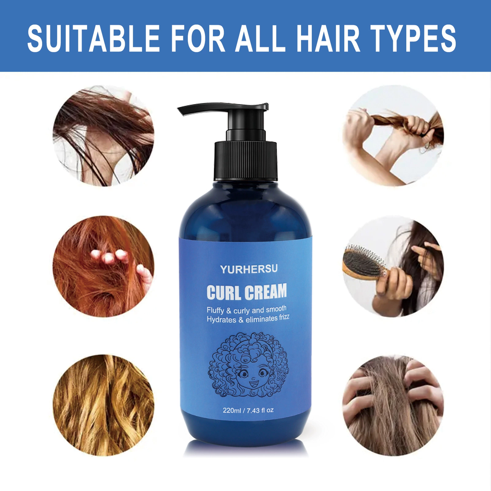 Трансграничные амазонка вьющиеся волосы крем для укладки мужские дамы универсальный увеличить прическу глянцевый толщина прическа пушистая