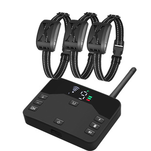 Pet Wireless Electronic Fence Two-In-One Remote Control Dog Training Smart Bark Stopper Cross-Border Electric Shock Dog Collar Dog Fence
