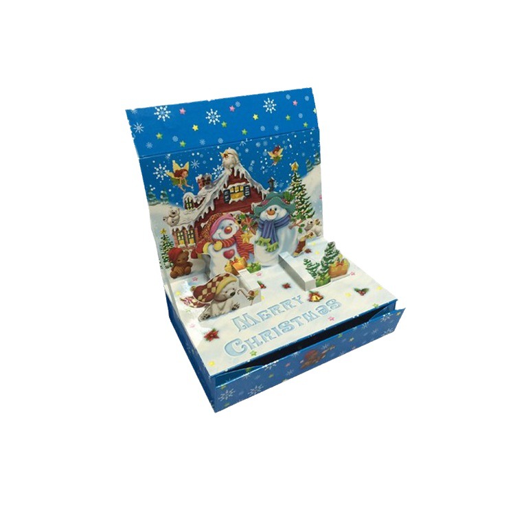 创意新款设计圣诞礼品盒 折叠式彩印纸盒 时尚包装盒