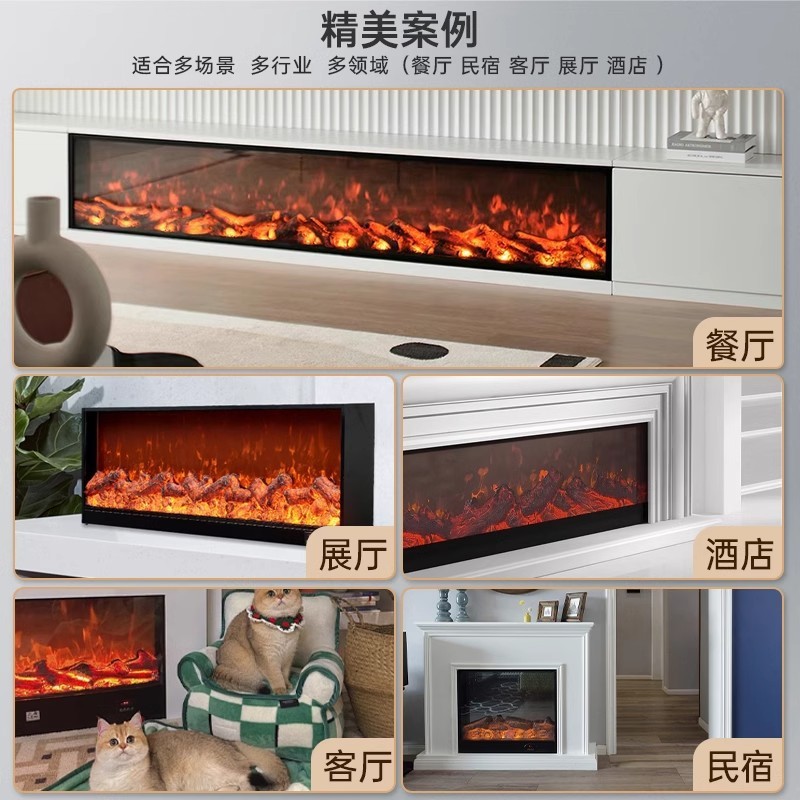 家庭用 3D 電子暖炉埋め込みテレビキャビネット装飾暖炉インテリジェント電子暖房暖炉装飾モデル|undefined