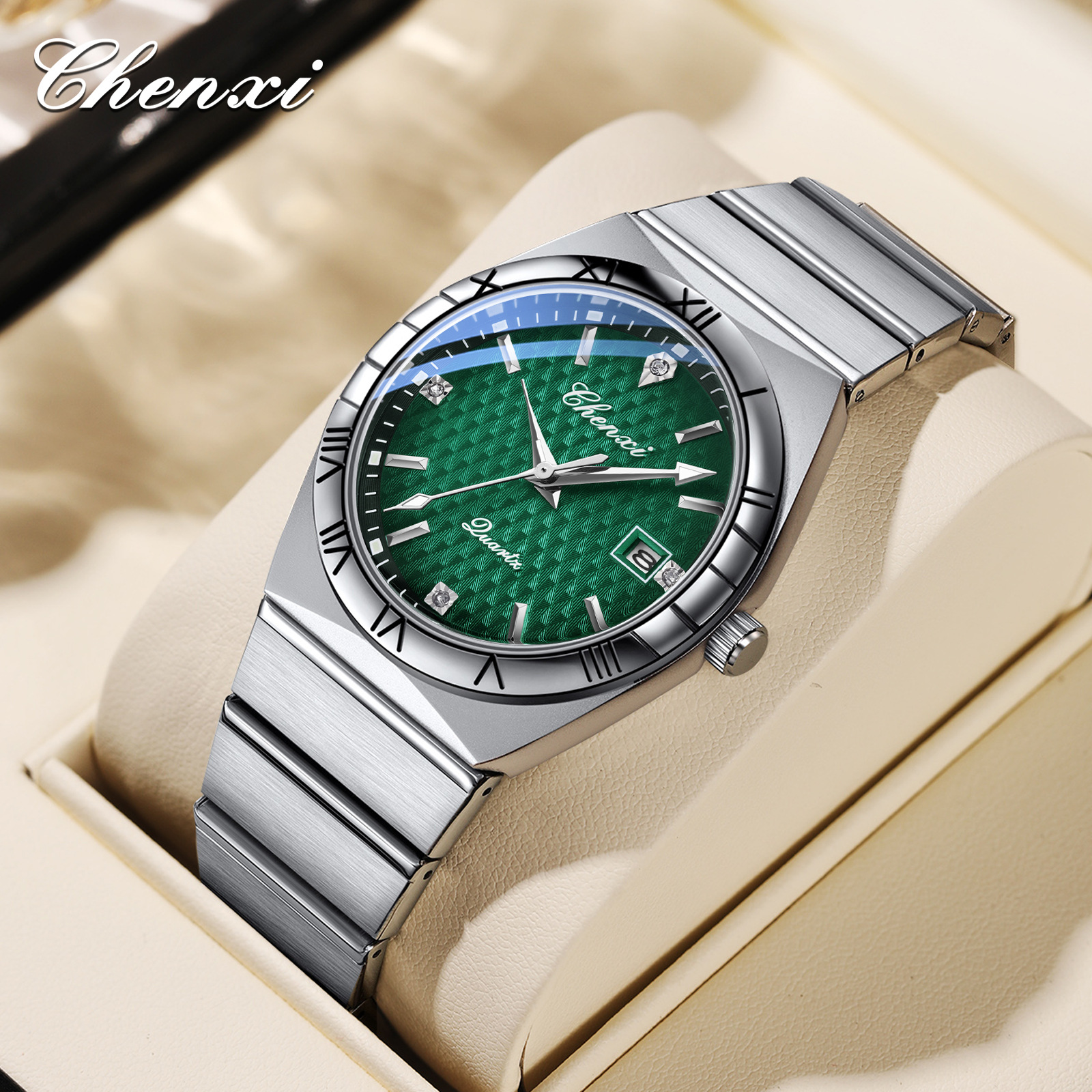 Dawn Watch Couples Fashion Business Watch Quartz Watch Luminous Calendar Waterproof Watch Source Manufacturer