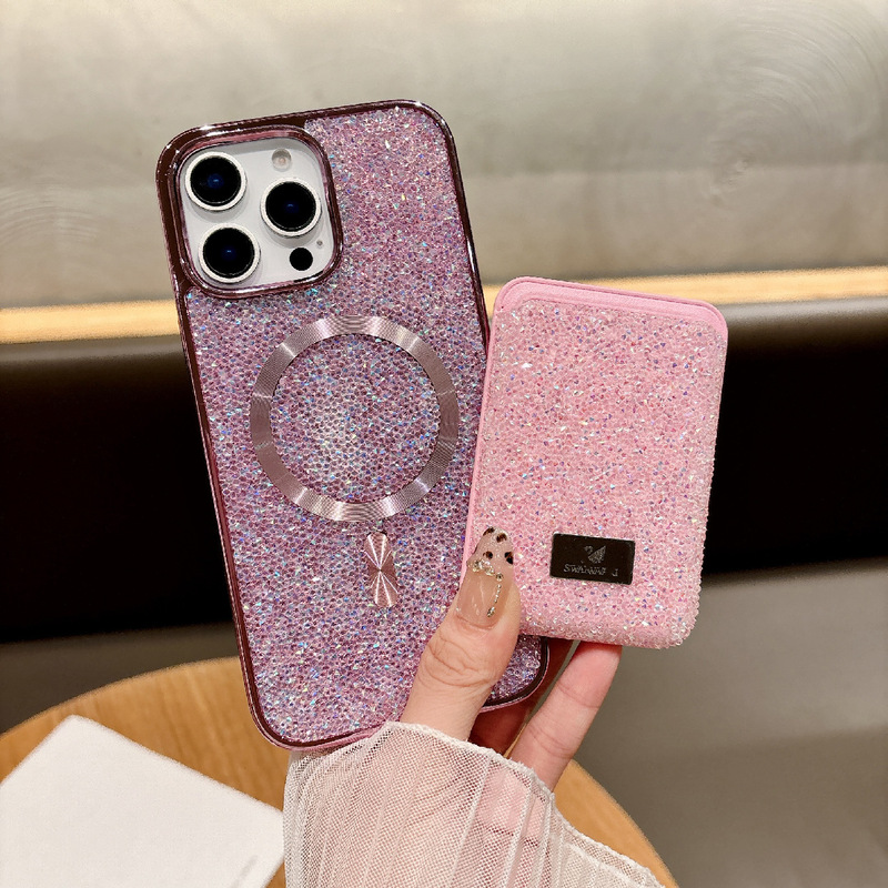 豪華な磁気吸水ドリルの高級感はiphone16 promaxメッキカードに適用されます。|undefined