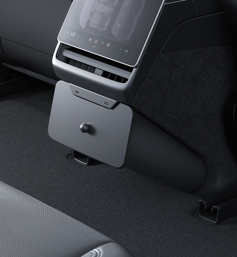 Applicable to the new version of Tesla ModelY/3 rear storage box storage box car trash can accessories