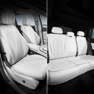 Seat cushion, seat cover: C10/C01/C11/C16/B10 Breathable All-Season Car - surround-model-ideal-white-one-front-seat-cushion