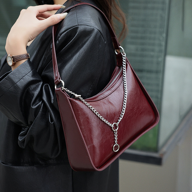 Genuine Leather Vintage Shoulder Crossbody Bag Elegant Commuter_voghion.com