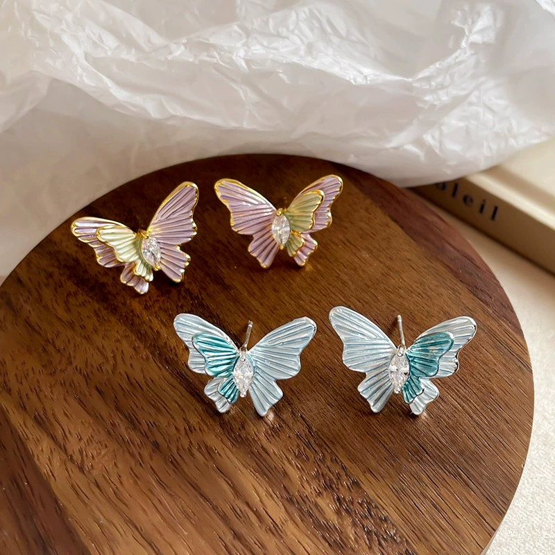 Серебряные серьги NALA с пусетой, Small design, серебро 925, легкая роскошь, высококачественный стиль
