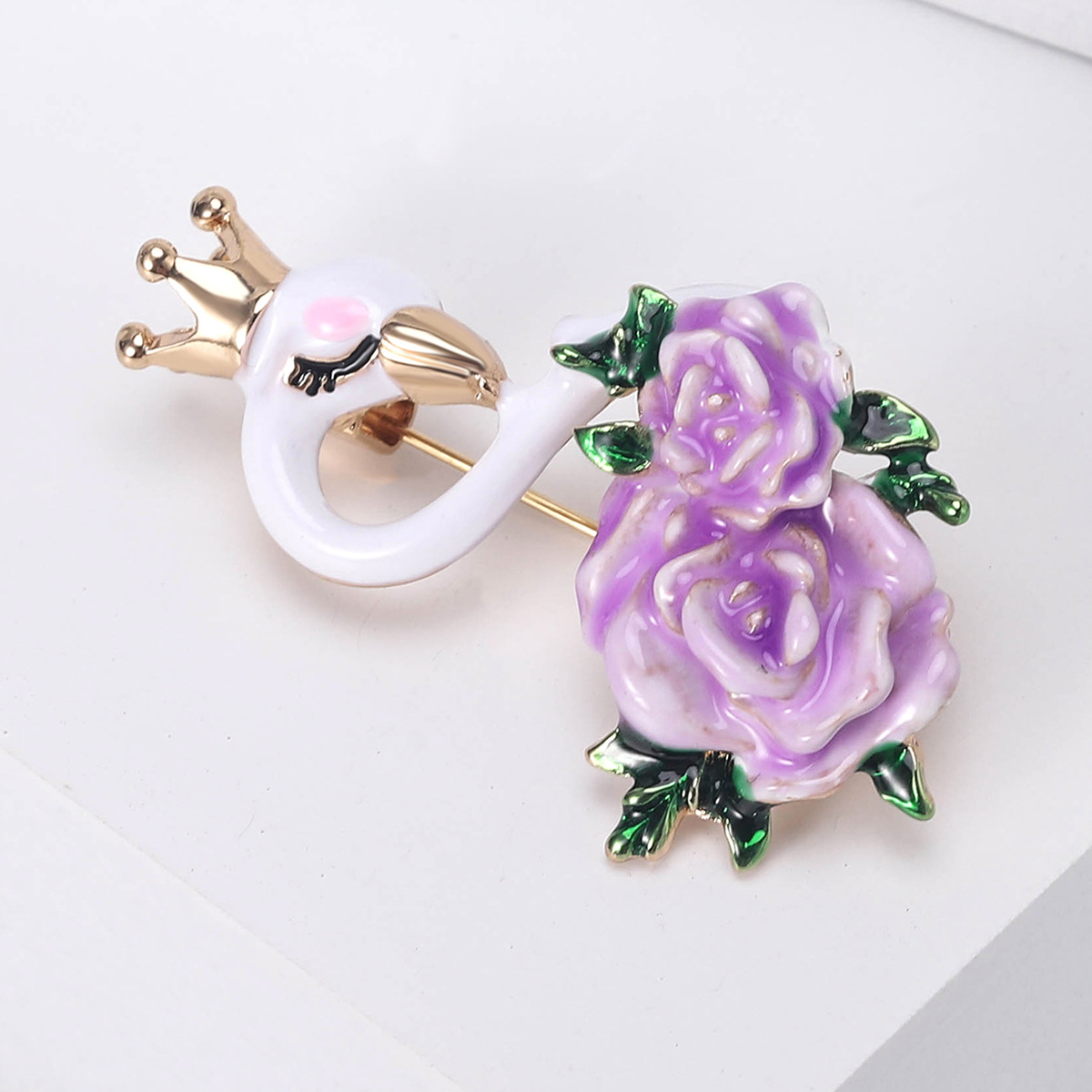 Enamel Design Elegant, Cute Style Elegant Cute Pin Swan Alloy Enamel Women's Brooches