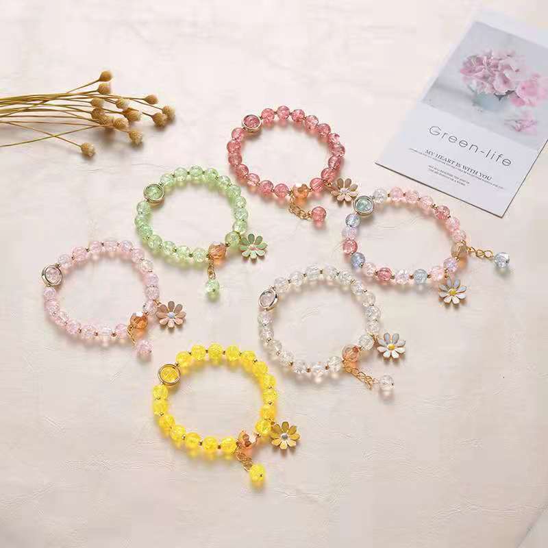 1 Piece Fashion Chrysanthemum Crystal Beaded Women's Bracelets display picture 3