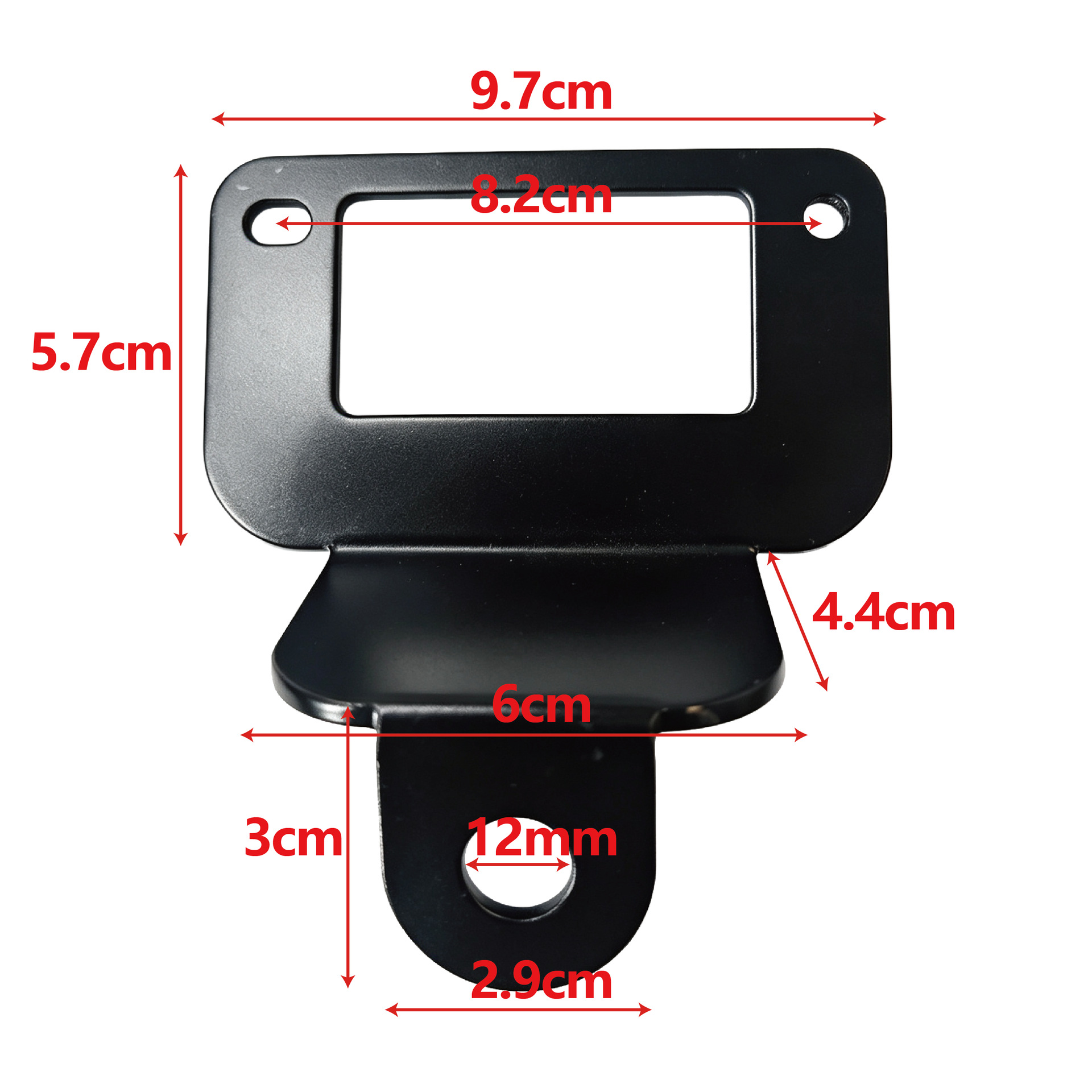 Matte Black Brushed Aluminum Alloy Harley Fan Bracket Radiator Universal Adjustable Modified Fixed Bracket