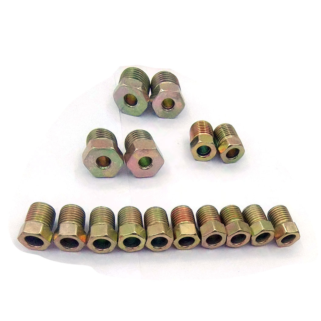 Tubo redondo de 4.76 mm con conector de cobre chapado en oro de grado industrial, línea de freno de 7.62 metros, piezas automotrices resistentes a la corrosión