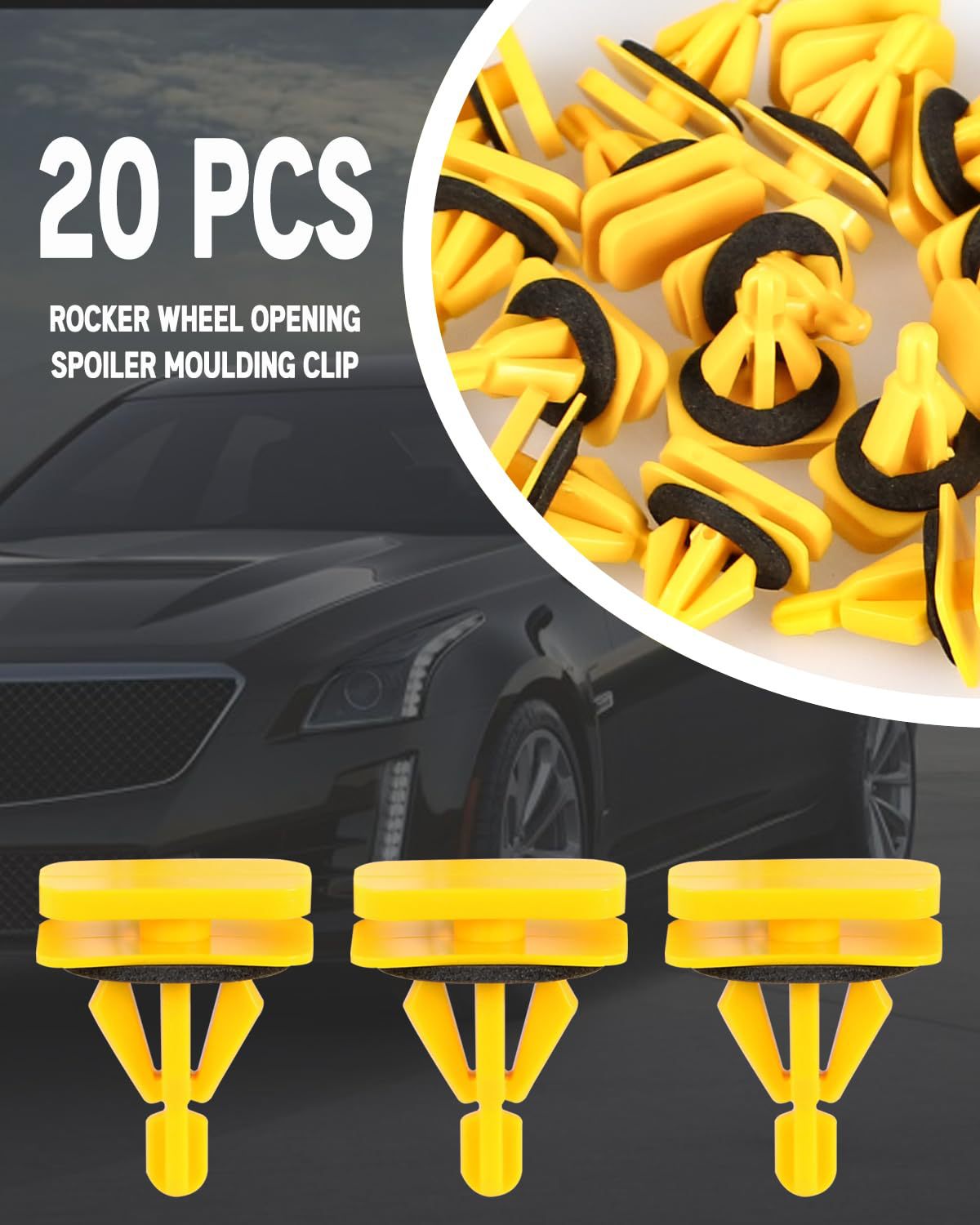 Car Door Side Skirt Fender Flare Retainer Clip