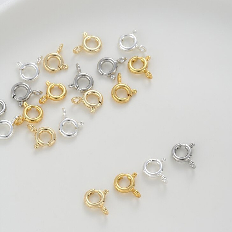 闭口弹簧扣 高品质14K包金保色Q扣diy手链项链连接收尾扣饰品配件