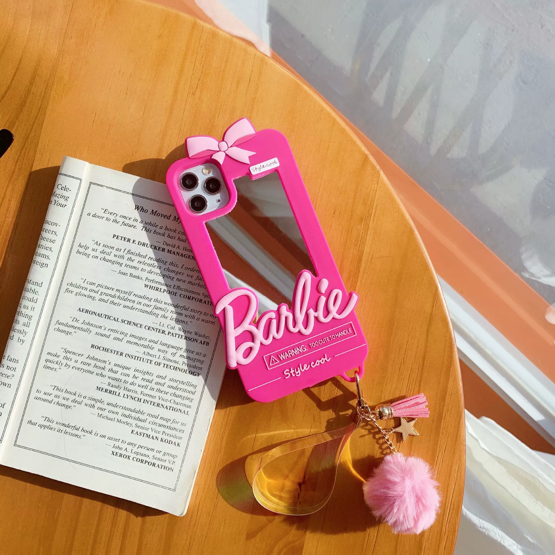 Чехол для телефона (Apple iPhone 17 Pro) Barbie Mirror, защита от падения, зеркало с тыльной стороны