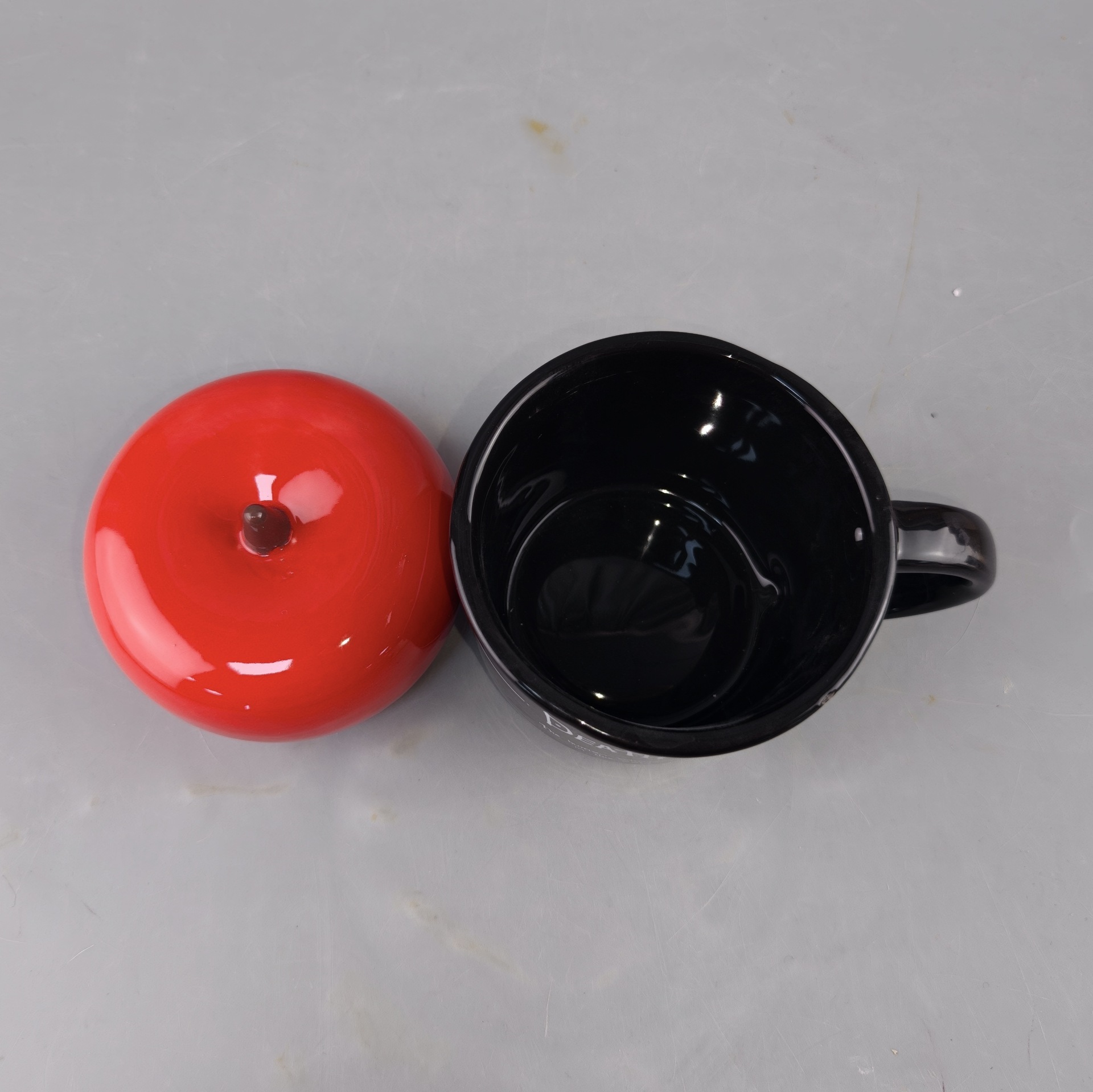 Inventario creativo de manzana tapa de cerámica taza de marca taza Death Note artesanía de cerámica comercio exterior nuevo