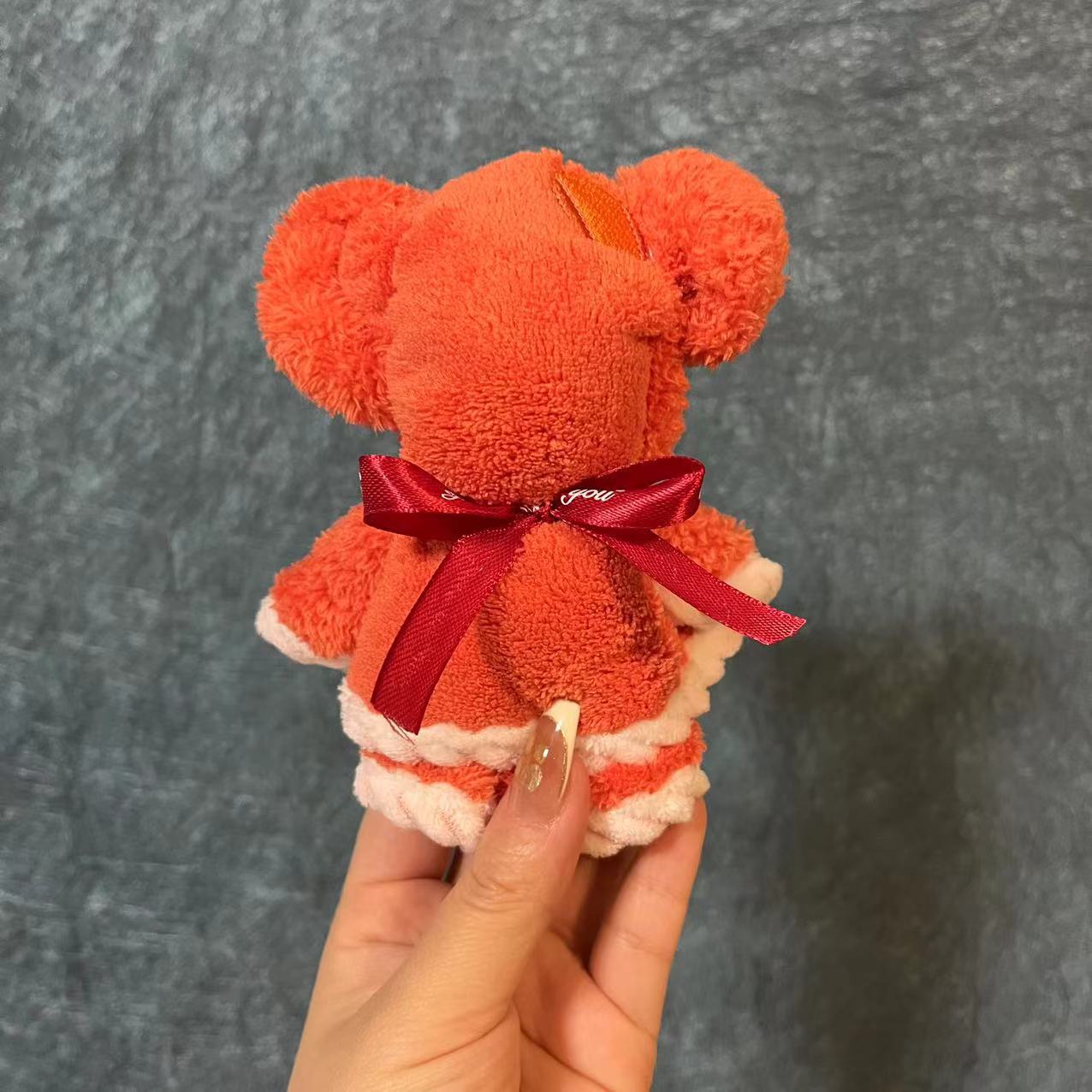 30*30 오렌지 튤립 사각 베어