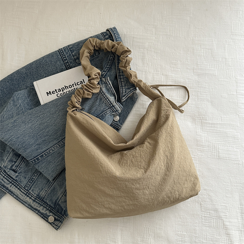 nubes pliegue correa de hombro lienzo bolsas de hombro simple perezoso para viajar