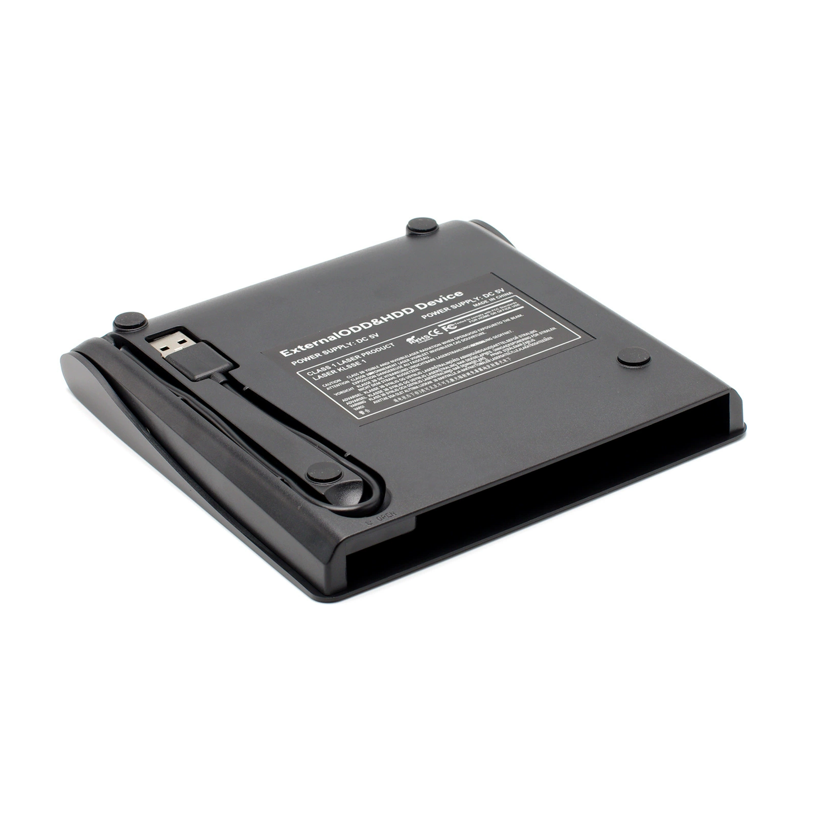 Внешний оптический привод (Ritz) USB 3.0/2.0, тонкий DVD±RW, покрытие под металлик, 9.5/12.7 мм