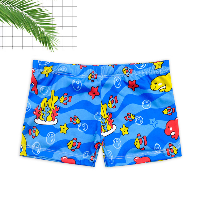 Bañador infantil niño tipo bóxer cordón ajustable diseño dibujos animados
