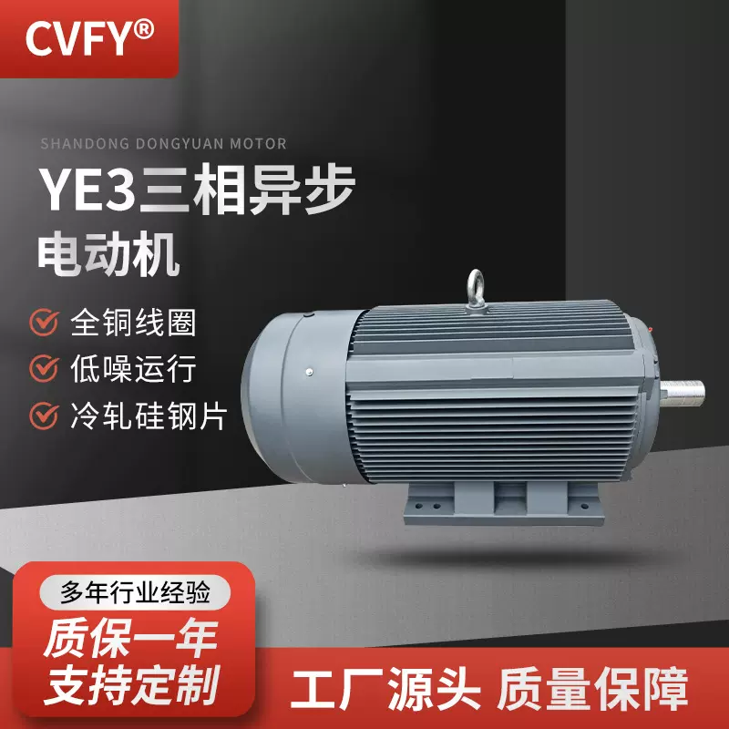 YE3 三相异步电动机 380V  355L1/L2-6极220KW/250千瓦机械用电机