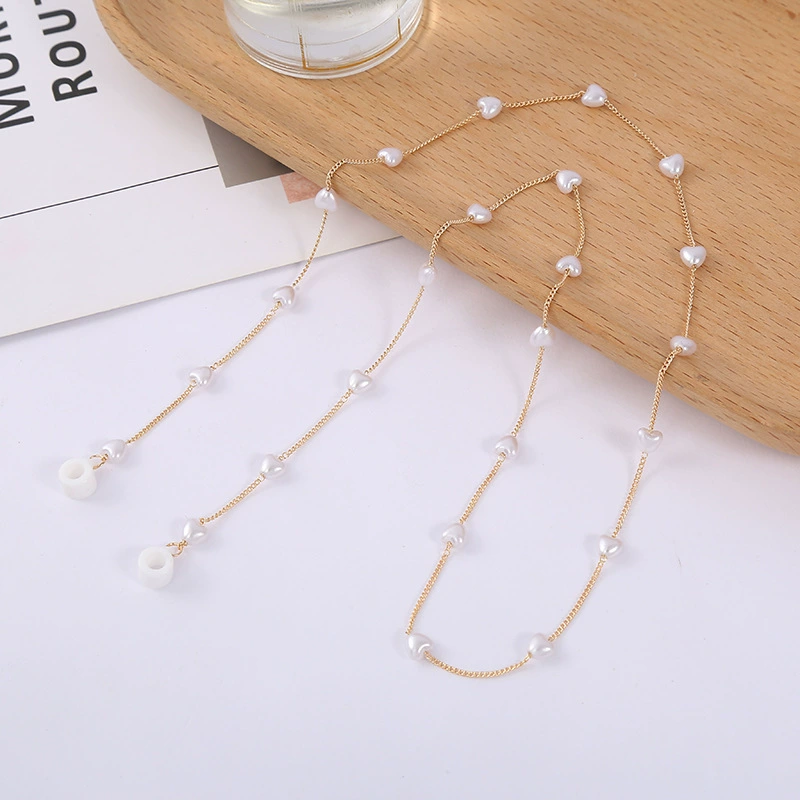 Apple, protective creative headphones from pearl, lanyard holder, fashionable necklace, chain, (Cross-border trading), bluetooth