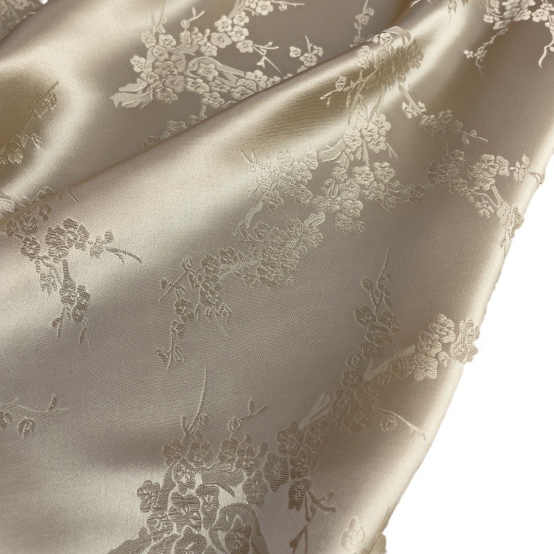 seda jacquard seda humana Mei Kai Wufu2024 nuevo producto 30MM140CM camisa cheongsam vestido FD6378