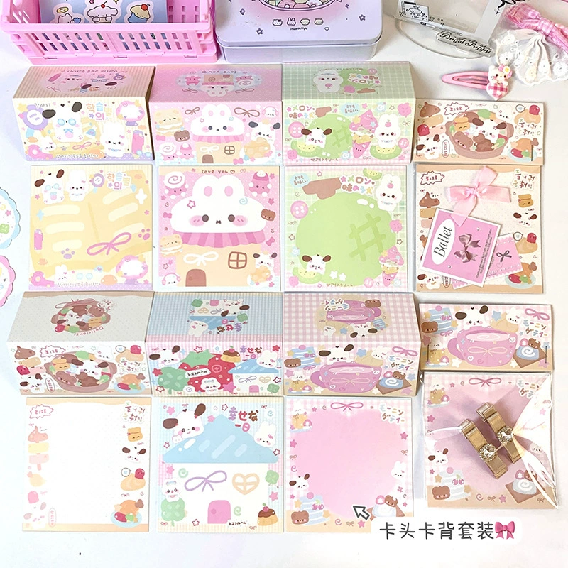 Мультяшный милый картон с задней упаковкой нижней карты