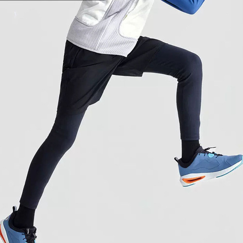  new style European and American export boys' children's sports fitness running yoga pants faux two-piece cycling basketball climbing