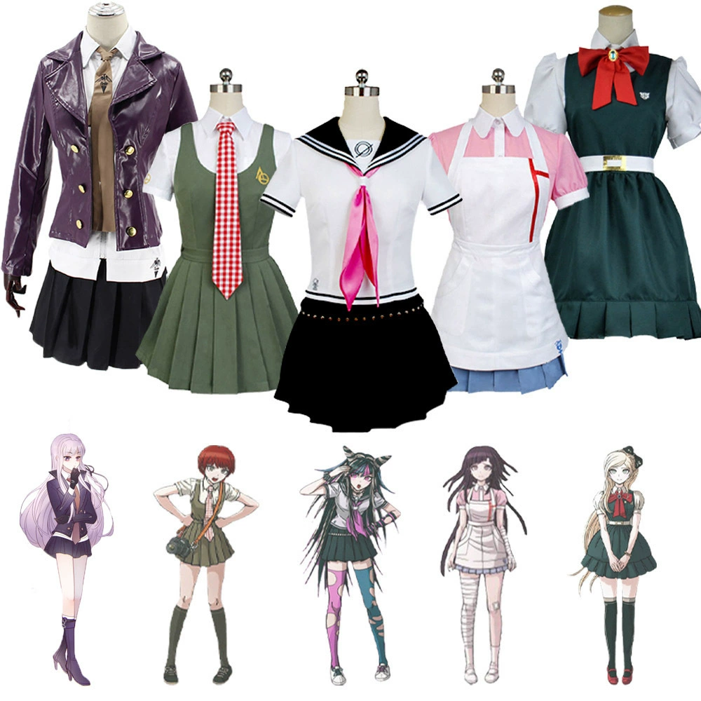 Косплей-костюм Danganronpa — Микан Сайонджи, Кёко Киригири, Сония школьная форма, S–XXL