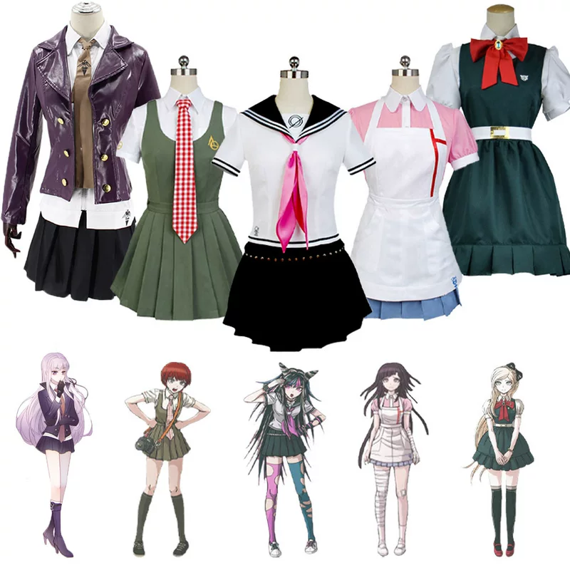 Косплей-костюм Danganronpa — Микан Сайонджи, Кёко Киригири, Сония школьная форма, S–XXL